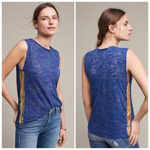Anthropologie Side Stripe Top by Sundry